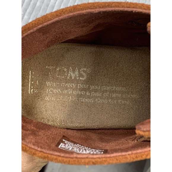 TOMS  Women's Size 8M Brown Rust KALA Desert Wedge BOOT BOOTIE Suede Leather - Picture 13 of 14